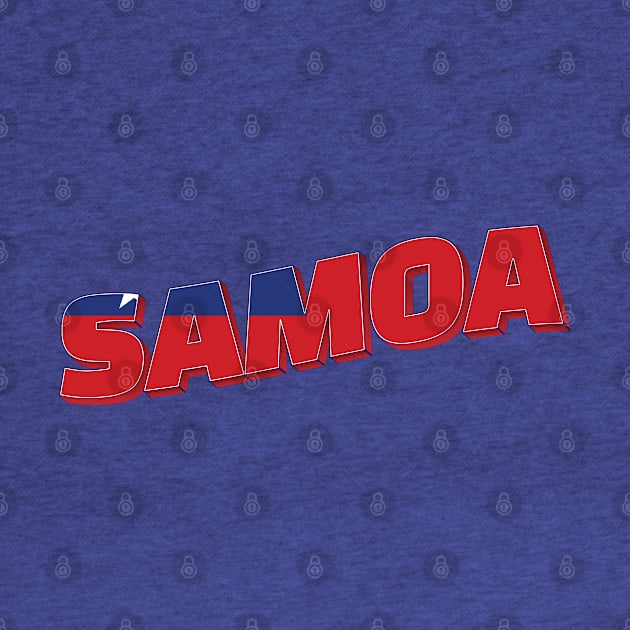 Samoa Vintage style retro souvenir by DesignerPropo